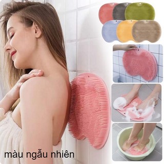 Tấm silicon treo tường massage chà lưng đa năng, Tấm Silicon chà lưng massage lưng, massage chân