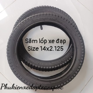Săm lốp xe đạp trẻ em cỡ 14inch, size 14x2.125 bản rộng, ruột xe đạp 14x2.125