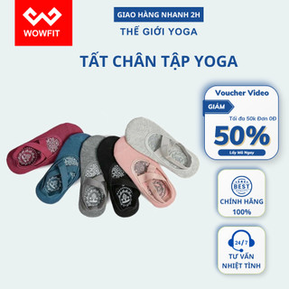 Tất - Vớ chân nữ có quai chéo dày dặn chống trơn trượt tập yoga, gym, pilates, múa ballet gắn hạt silicon