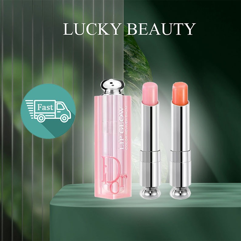 Son Dưỡng Môi Addict Lip Glow 001 Pink Và 004 Coral chính hãng