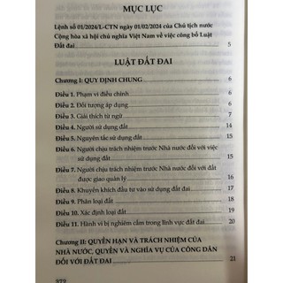 Sách - Luật Đất Đai Năm 2024 (NXB Tài Chính)