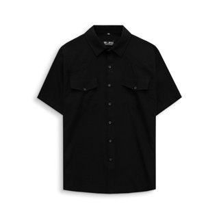 Áo sơ mi tay ngắn BB - Boiz Big Size chất đũi 2 túi form 80kg - 130kg