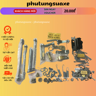 Bộ Ốc WAVE ALPHA CỰC ĐẸP FULL 98% Xi Mạ Nhật Bản phutungsuaxe