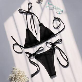 Bikini 2 mảnh TAM GIÁC mặc tôn dáng 4 màu (ảnh thật 100%)