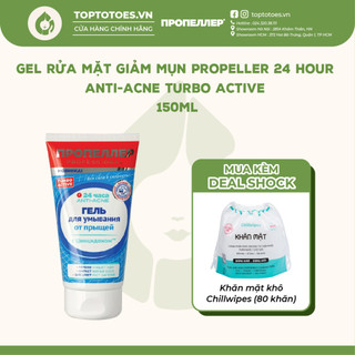 Gel rửa mặt Propeller 24 Hours Antiacne Turbo Active giảm mụn, ngừa viêm