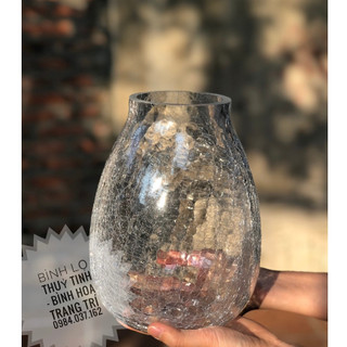 Bình hoa thủy tinh - bình bông lọ cắm hoa thủy tinh cao cấp lh133