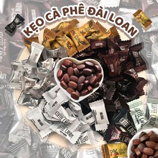Kẹo cà phê coffee candy Đài Loan - kẹo cà phê tỉnh ngủ, cafe không đường, kẹo coffee mix đủ vị