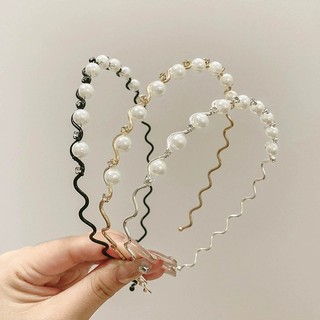 Cài tóc băng đô ngọc trai nhân tạo nhiều mẫu TÍM STORE phụ kiện tóc dễ thương