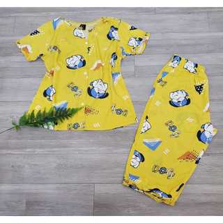 Bộ Tole/Lanh lửng cổ sơ mi viền bèo size 40-65kg