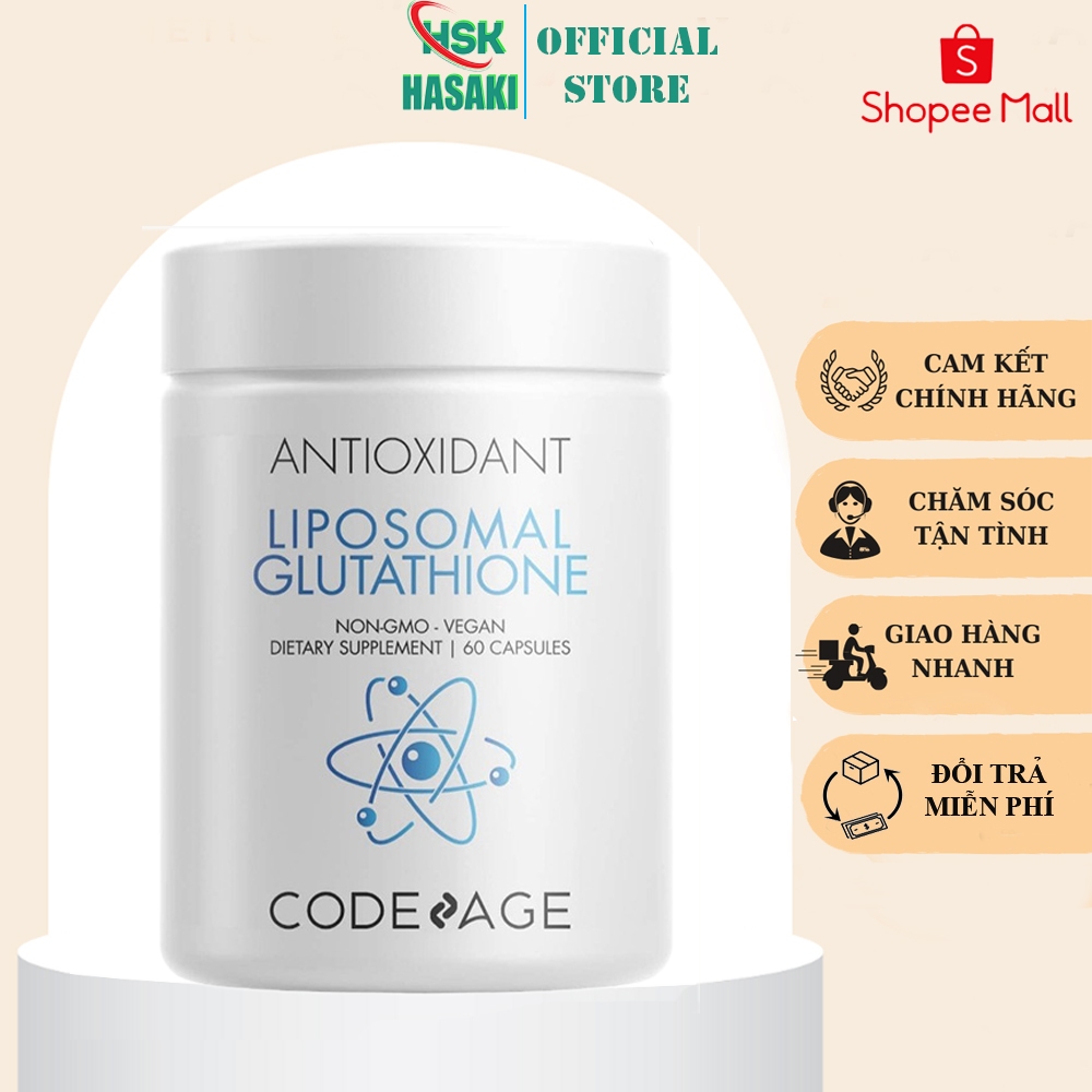  Viên Uống Trắng Da Liposomal Glutathione 60 Viên - Hàng chính hãng 