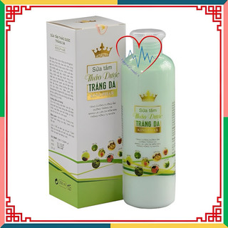 Sữa tắm thảo dược Trắng Da Kingphar - chai 250ml