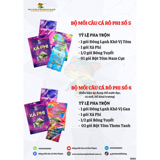 Bộ mồi câu cá rô phi số 5 - số 6
