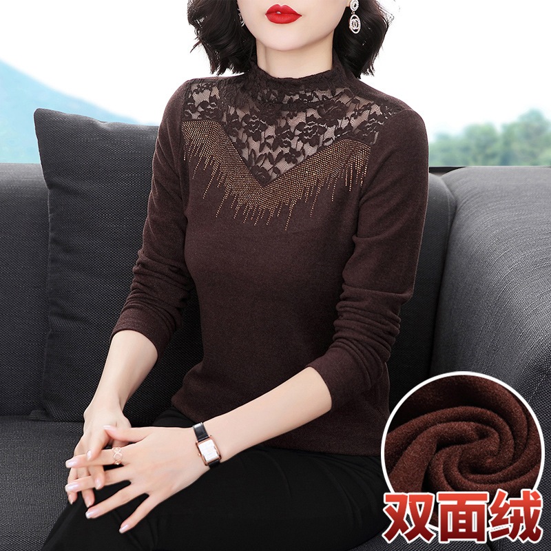 Áo Thun Nhung Dài Tay Dày Dặn Dành Cho Nữ Mùa Thu AL101 - Hàng Quảng Châu Cao Cấp