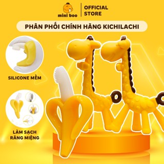 Gặm Nướu Silicon Kichilachi Hình Hươu Và Chuối Mềm Mại, An Toàn Cho Bé Dùng Trong Thời Kỳ Mọc Răng - MINIBOO