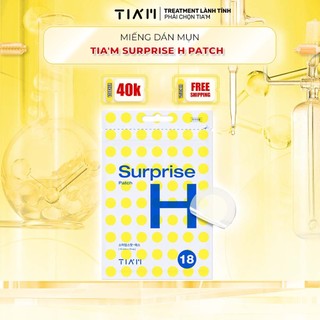 Miếng Dán Mụn Hydrocoloid Siêu Mỏng Tia'm Surprise H Patch 18 Miếng