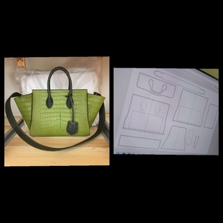 Mẫu rập giấy in túi dreambag size 25 dụng cụ làm đồ da thủ công