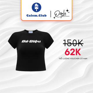 [DL] Calem Club - Áo Baby Tee nữ in chữ Bé Điệu form ôm body tôn dáng