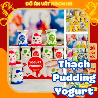 Thạch sữa chua pudding Yogurt đài loan giải nhiệt đồ ăn vặt ngon hấp dẫn