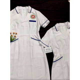 Váy blouse cổ trụ phối tim