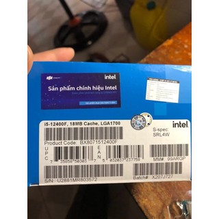 CPU Intel Core i5 12400F | Socket 1700 (Cần đồ họa rời) - New Box Chính hãng