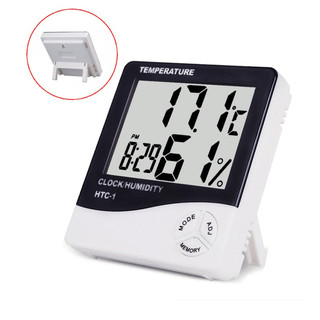 Đồng hồ đo nhiệt độ, độ ẩm, thời gian thực HTC1 có đồng hồ báo thức