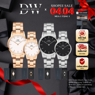 Đồng hồ Nam Nữ Daniel Welington Iconic Link Silver Rosegold / Black White - DANIEL STORE VIETNAM SG.