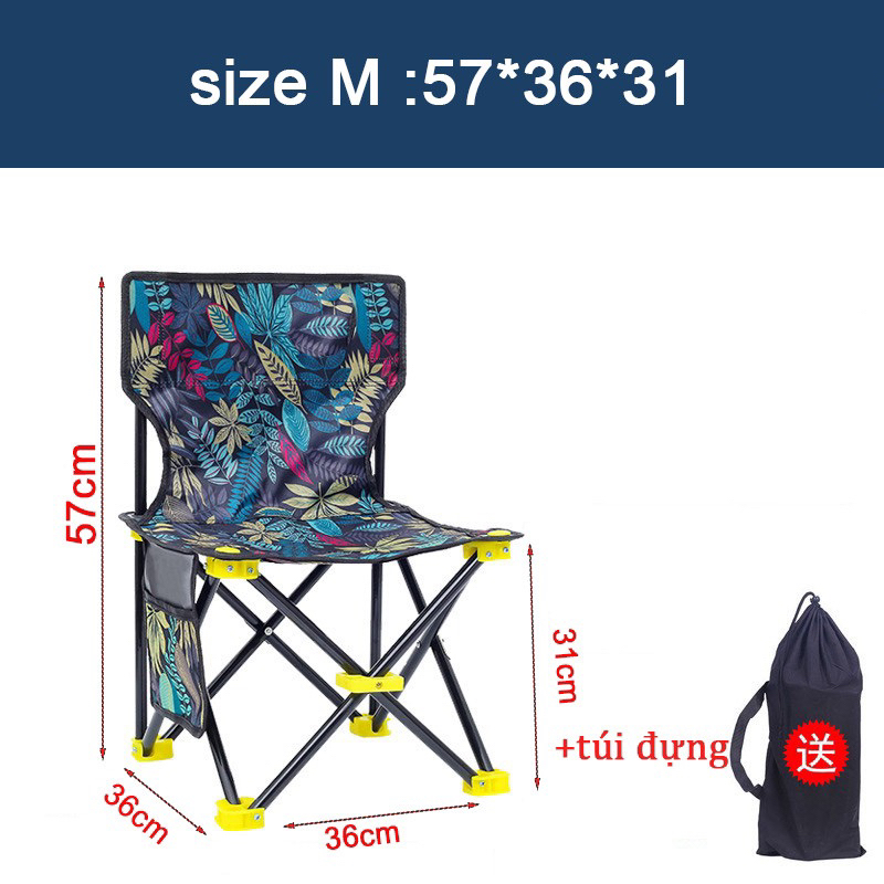 Ghế câu cá hoạ bích gấp gọn, ghế gấp gọn