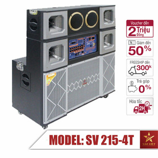 Loa kéo 4 tấc đôi gập 215 4t 3000w bass 40cm x2 karaoke bluetooth tặng 2 micro g56