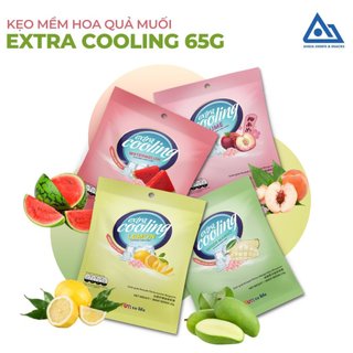 Kẹo mềm trái cây muối Extra Cooling gói 65g nhập khẩu Malaysia An Gia Sweets Snacks
