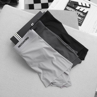 Quần Lót Nam BOXER [ COMBO 3 ] Quần Sịp Đùi Nam Chất Liệu Lụa Băng Mềm Mịn- Quần Xì Nam Đùi Thiết Kế Không Viền Mát Lạnh