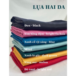 Vải lụa hai da cao cấp/ khổ vải 1m5/ may áo dài, áo bà ba, đầm, sơ mi, background chụp ảnh