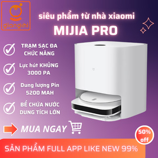 Robot hút bụi lau nhà Xiaomi Mijia SC Pro - giặt giẻ tự động lau xoáy mạnh mẽ STYTJ06ZHM