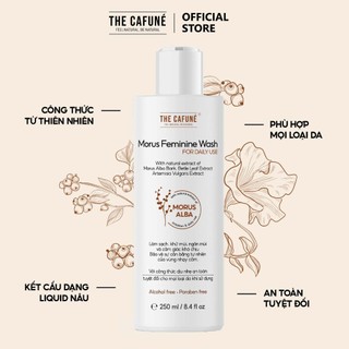 Dung dịch vệ sinh phụ nữ morus feminine wash for daily use the cafuné 225ml