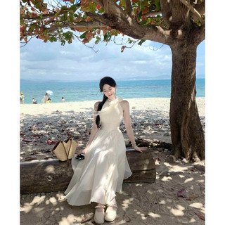 Đầm maxi dây xếp li