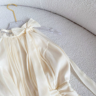 Đầm maxi dây xếp li
