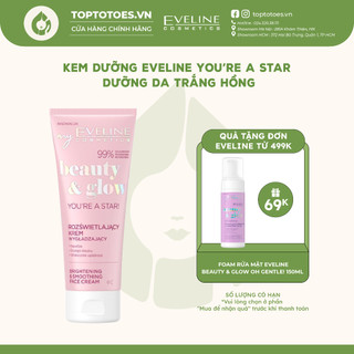 Kem dưỡng Eveline You’re a star Beauty & Glow dưỡng da trắng mịn, căng bóng, sáng hồng