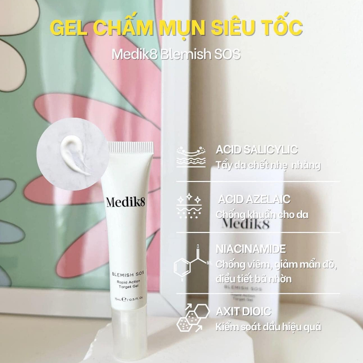 Gel chấm mụn Medik8 Blemish SOS