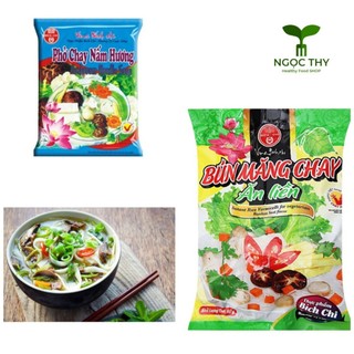 Phở chay nấm hương, Bún măng chay ăn liền healthy Bích Chi 60gr/gói