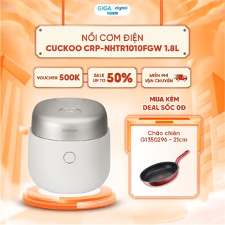 Nồi cơm điện áp suất cao tần IH Cuckoo CRP-NHTR1010FGW 1.8L - Cực kỳ yên tĩnh - Nội địa Hàn Quốc - Bh 24 Tháng