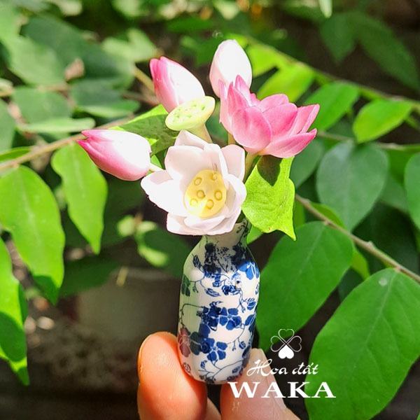 Mô Hình Chậu Sen 03  Mini Tỉ Lệ 1/12