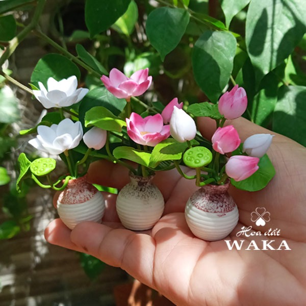 Mô Hình Chậu Sen 01 Mini Tỉ Lệ 1/12