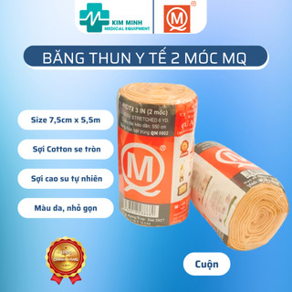 Hộp 12 cuộn băng thun 3in, băng thun 2 móc qm elastic bandage