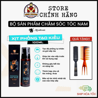 Xịt tạo phồng Menitems, Pre Styling Menitems giúp tạo độ phồng tự nhiên không gây bết tóc