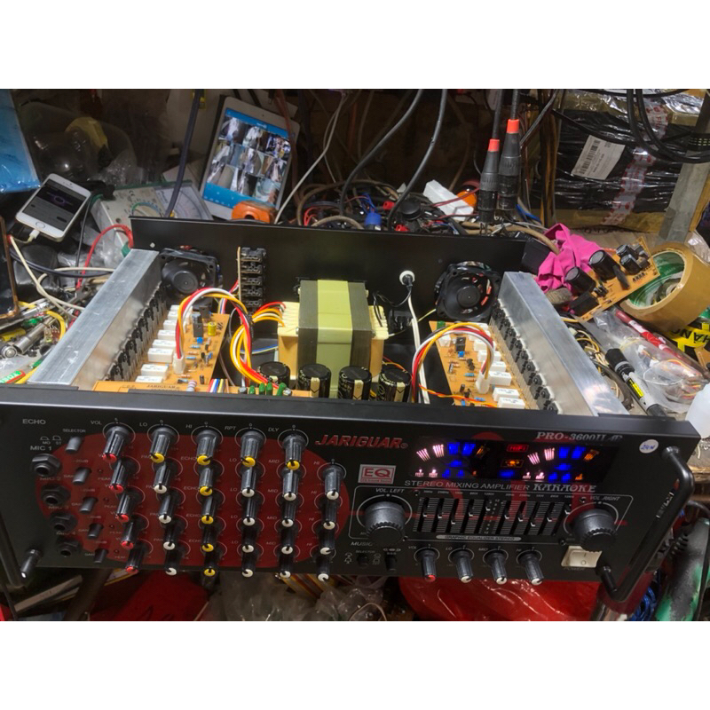 amplifier karaoke liền vang bãi 24sò cây đàn xanh