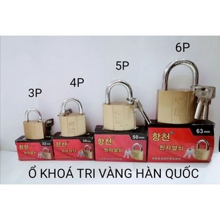 Khóa thép vàng hàn quốc nhiều size