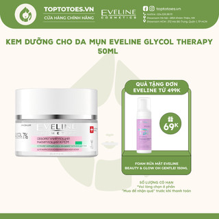 Kem dưỡng Eveline Glycol Therapy 7% ngừa mụn, mờ thâm