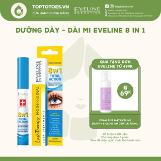 Dưỡng mi Eveline 8 In 1 Total Action Lash Therapy làm dày và dài mi