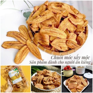  Chuối sấy mộc khoai lang sấy không đường ăn kiêng healthy eatclean gói 250gr-500gr 