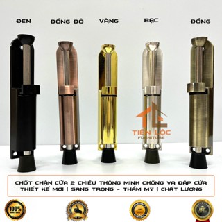 Chặn cửa chống va đập, Chốt chặn cửa 2 Chiều Thông Minh Chất Liệu Hợp Kim, Dài 15cm Hàng đẹp