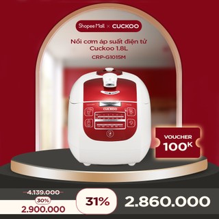 Nồi cơm áp suất điện tử CUCKOO 1.8L CRP-G1015M - HÀNG CHÍNH HÃNG - sản xuất tại Hàn Quốc
